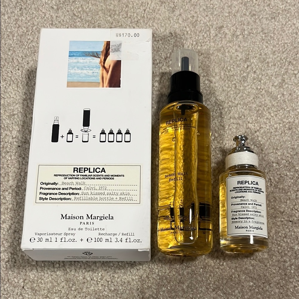 Maison Margiela Replica Beach Walk Set 30ml spray(used little)+100ml refill(new)